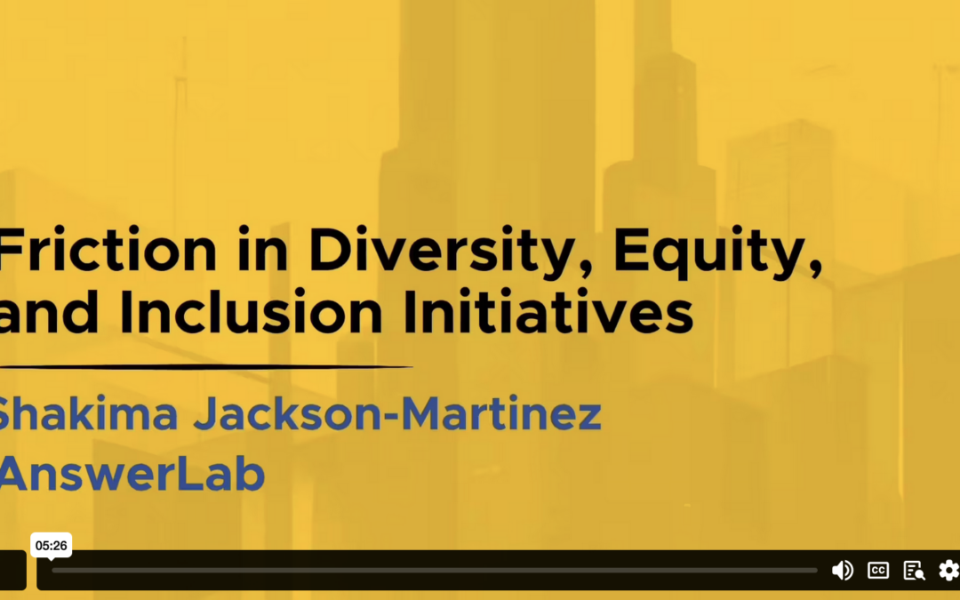 Friction in Diversity, Equity, and Inclusion Initiatives