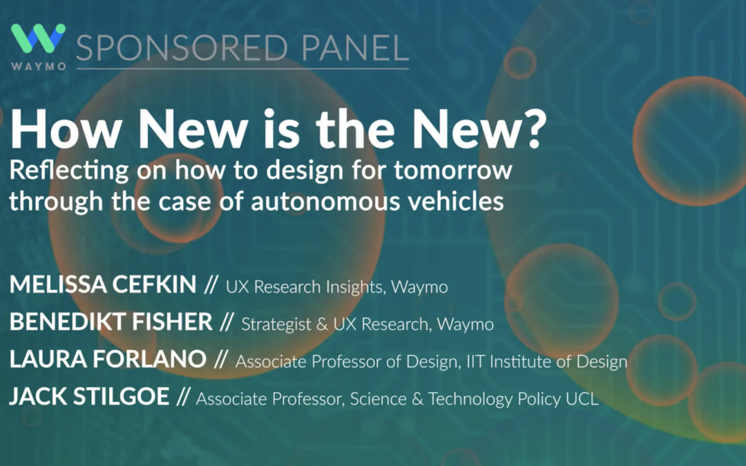How New is the New? Reflecting on How to Design for Tomorrow through the Case of Autonomous Vehicles