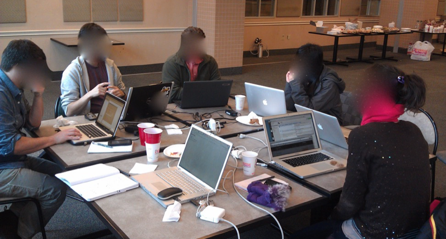 Fieldwork at a civic hackathon