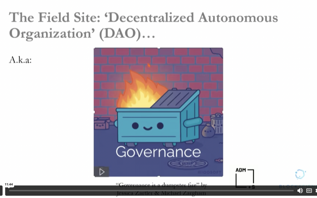 The Ethnography of a ‘Decentralized Autonomous Organization’ (DAO): De-mystifying Algorithmic Systems