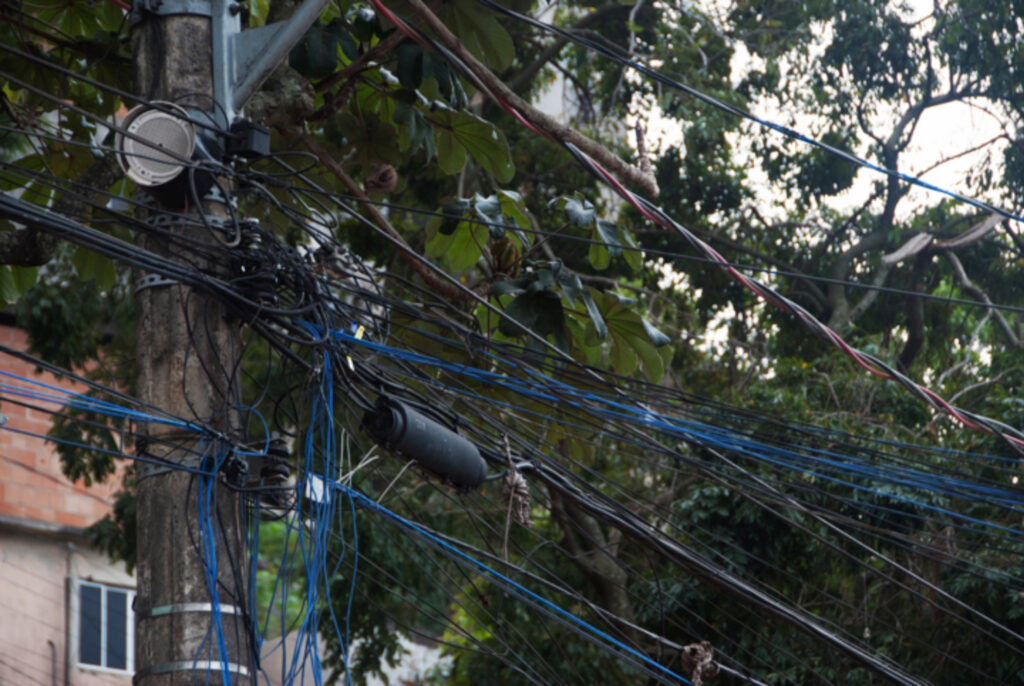 A nest of Ethernet cable. Photo by Brenda Shäde.