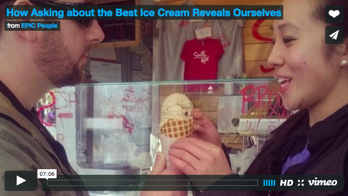 How Asking About the Best Ice Cream Reveals Ourselves