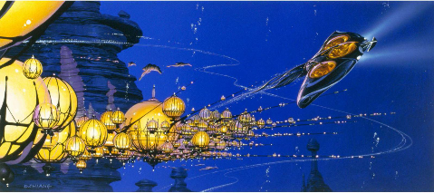 A picture of Star Wars underwater world Otoh Gunga