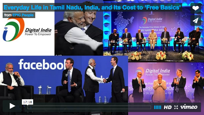 Everyday Life in Tamil Nadu, India and Its Cost to “Free Basics”