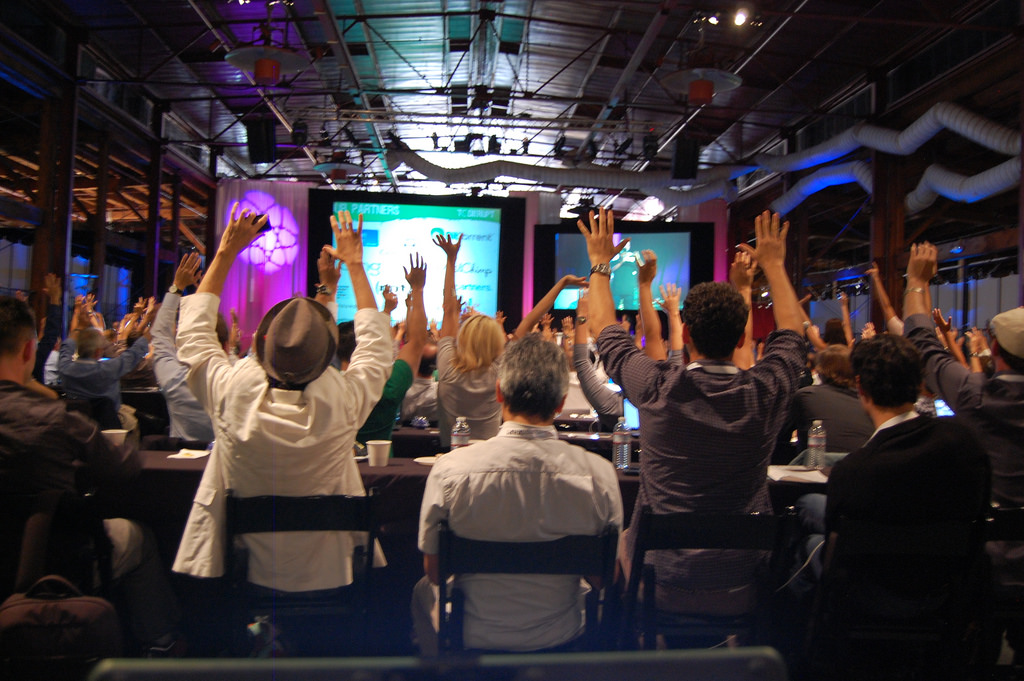 tech crunch disrupt hands