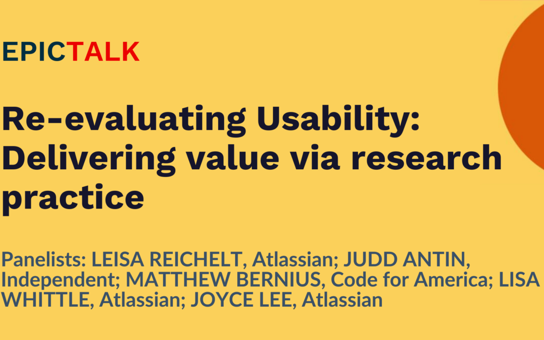 Re-evaluating Usability and Strategic Research: Delivering Value via Research Practice